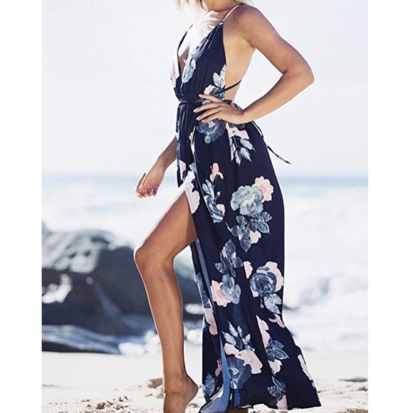 Floral navy maxi - Picture 4 of 4